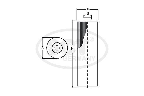 SCT GERMANY Kütusefilter SC 7039 P